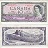 BC-32b 1954 Canada $10 Beattie-Coyne, Devil's Face, I/D, Extra Fine (EF40)