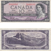 BC-40a 1954 Canada $10 Beattie-Coyne, P/D, EF