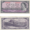BC-40a 1954 Canada $10 Beattie-Coyne, S/D, EF