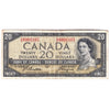 BC-41a 1954 Canada $20 Beattie-Coyne, E/E, Very Fine (VF20)