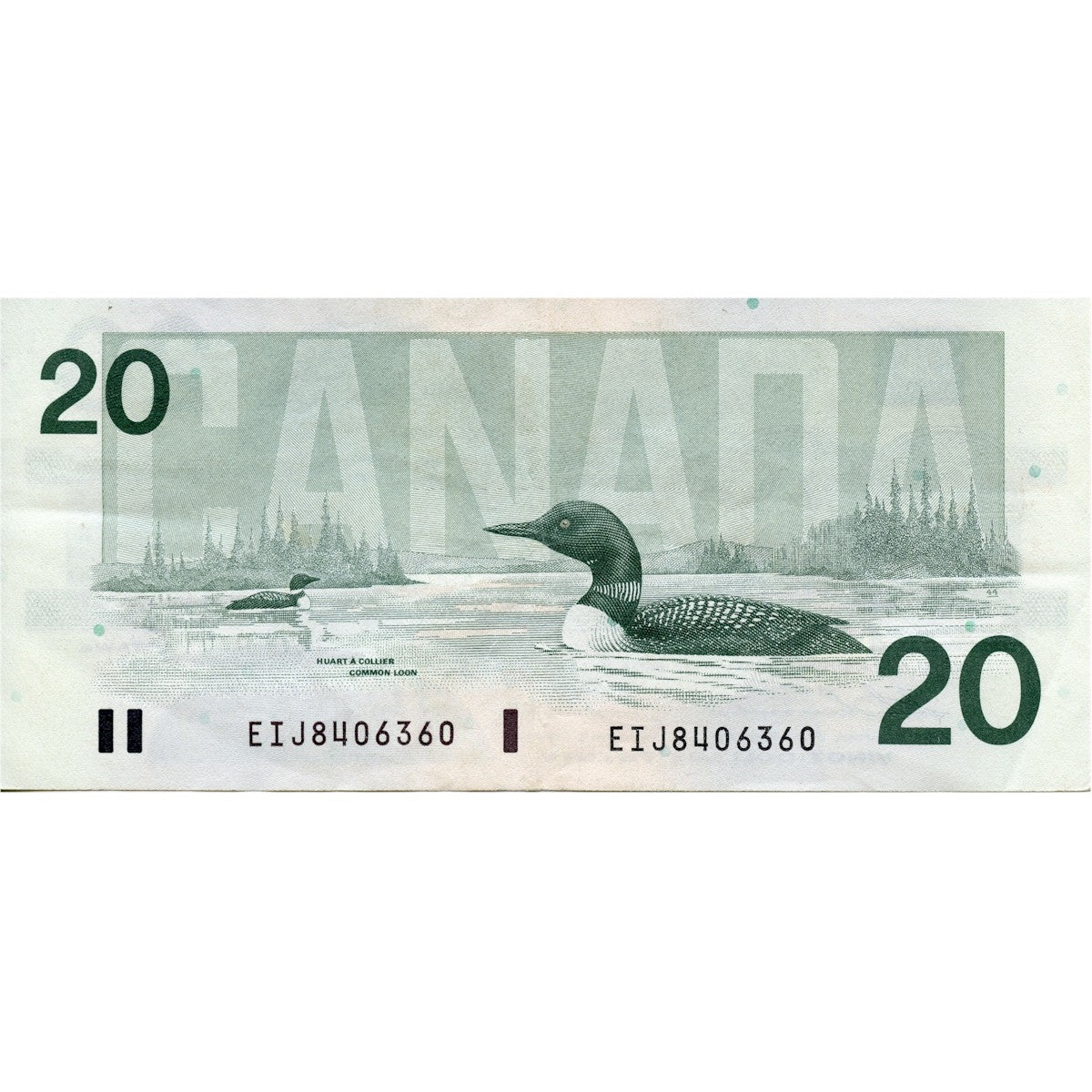 BC-58a-i 1991 Canada $20 Thiessen-Crow, EIJ with Serifs, VF-EF (VF30)
