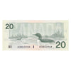 BC-58b-i 1991 Canada $20 Bonin-Thiessen, ASB, CUNC