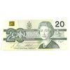 BC-58b-i 1991 Canada $20 Bonin-Thiessen, AVG, AU-UNC (AU55)