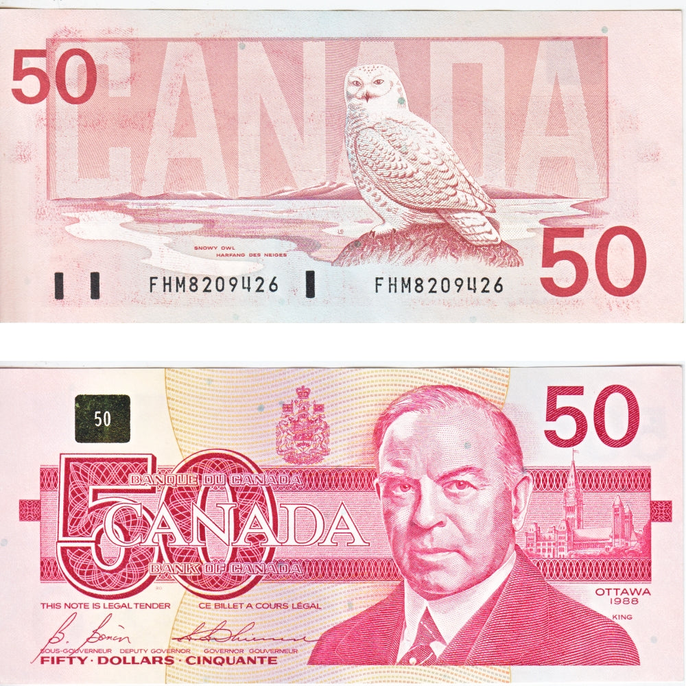 BC-59b 1988 Canada $50 Bonin-Thiessen, FHM, circ