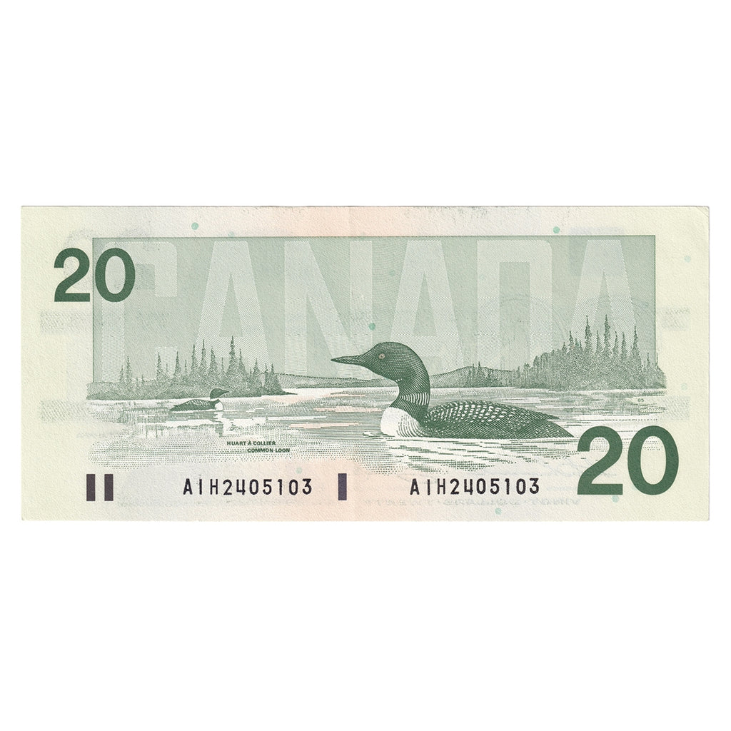 BC-58a-ii 1991 Canada $20 Thiessen-Crow, AIH, CIRC