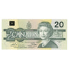BC-58aA-ii 1991 Canada $20 Thiessen-Crow, AIX Without Serifs, AU-UNC