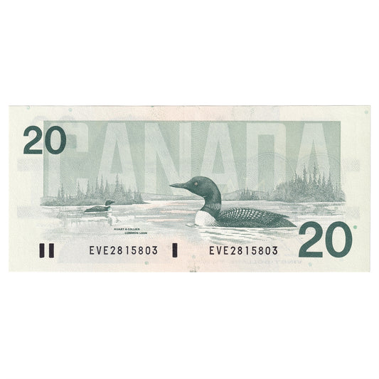 BC-58b 1991 Canada $20 Bonin-Thiessen, EVE, UNC