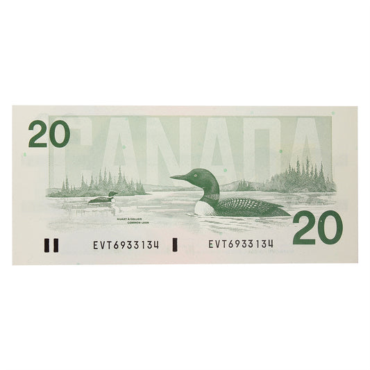 BC-58b 1991 Canada $20 Bonin-Thiessen, EVT, CUNC