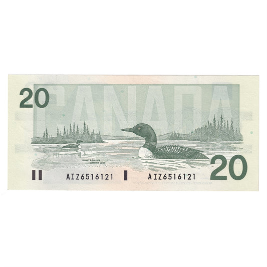 BC-58b-i 1991 Canada $20 Bonin-Thiessen, AIZ, AU-UNC