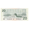 BC-58b-i 1991 Canada $20 Bonin-Thiessen, ASA, CUNC
