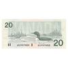 BC-58b-i 1991 Canada $20 Bonin-Thiessen, ASC, CUNC