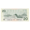 BC-58b-i 1991 Canada $20 Bonin-Thiessen, ASH, AU-UNC (AU55)