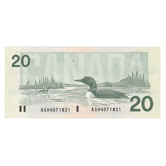 BC-58b-i 1991 Canada $20 Bonin-Thiessen, ASH, AU-UNC