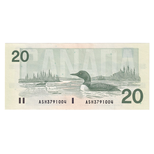 BC-58b-i 1991 Canada $20 Bonin-Thiessen, ASH, AU