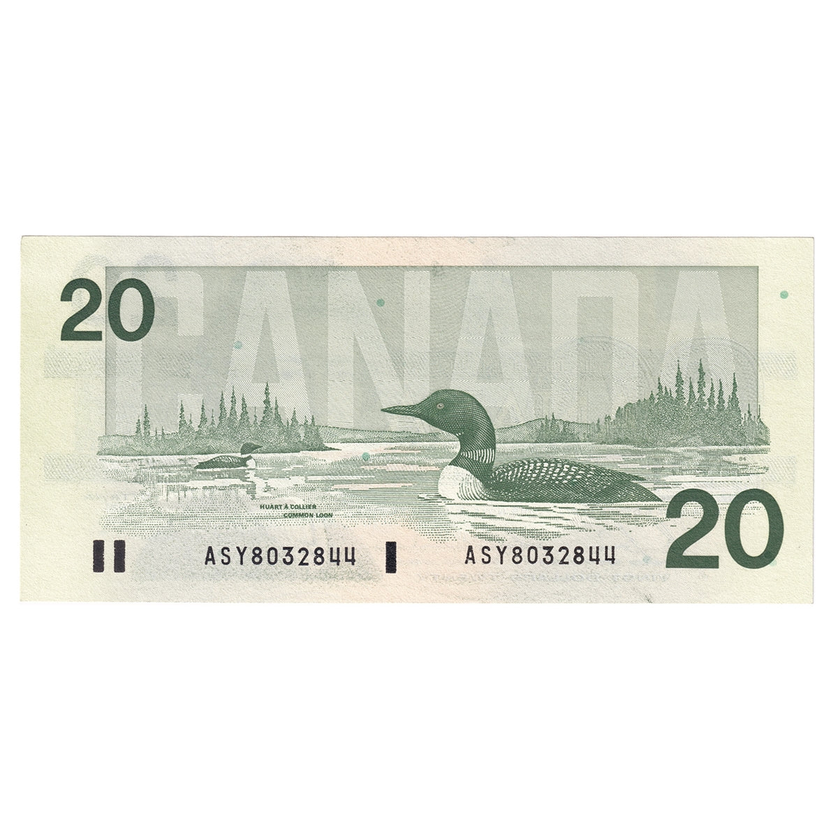 BC-58b-i 1991 Canada $20 Bonin-Thiessen, ASY, Uncirculated (MS60)