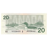BC-58b-i 1991 Canada $20 Bonin-Thiessen, AVC, AU