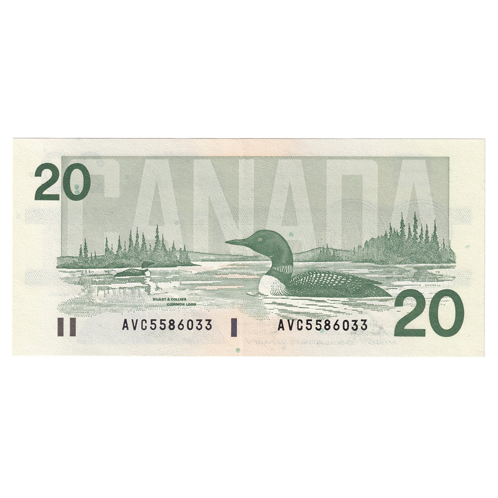 BC-58b-i 1991 Canada $20 Bonin-Thiessen, AVC, AU