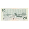 BC-58bA-i 1991 Canada $20 Bonin-Thiessen, AIX, UNC
