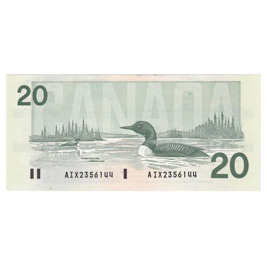 BC-58bA-i 1991 Canada $20 Bonin-Thiessen, AIX, UNC