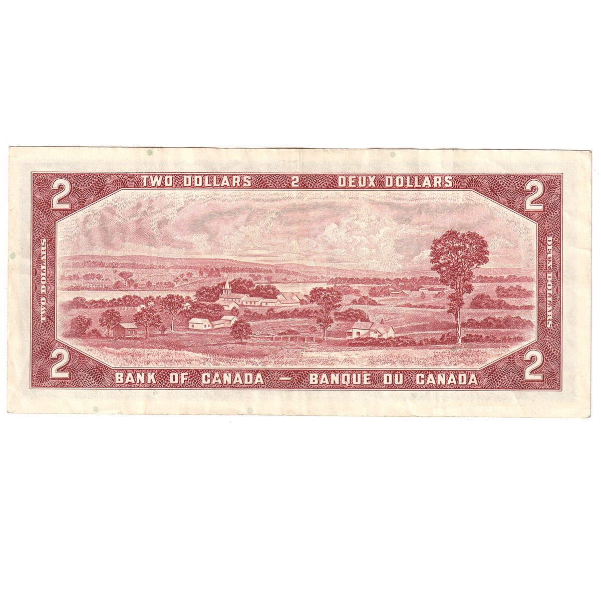 BC-38b 1954 Canada $2 Beattie-Rasminsky, Z/U, Very Fine (VF20)