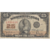DC-24a 1923 Dominion 25 cent Shinplaster Hyndman-Saunders, Authorized, Fine (F12)