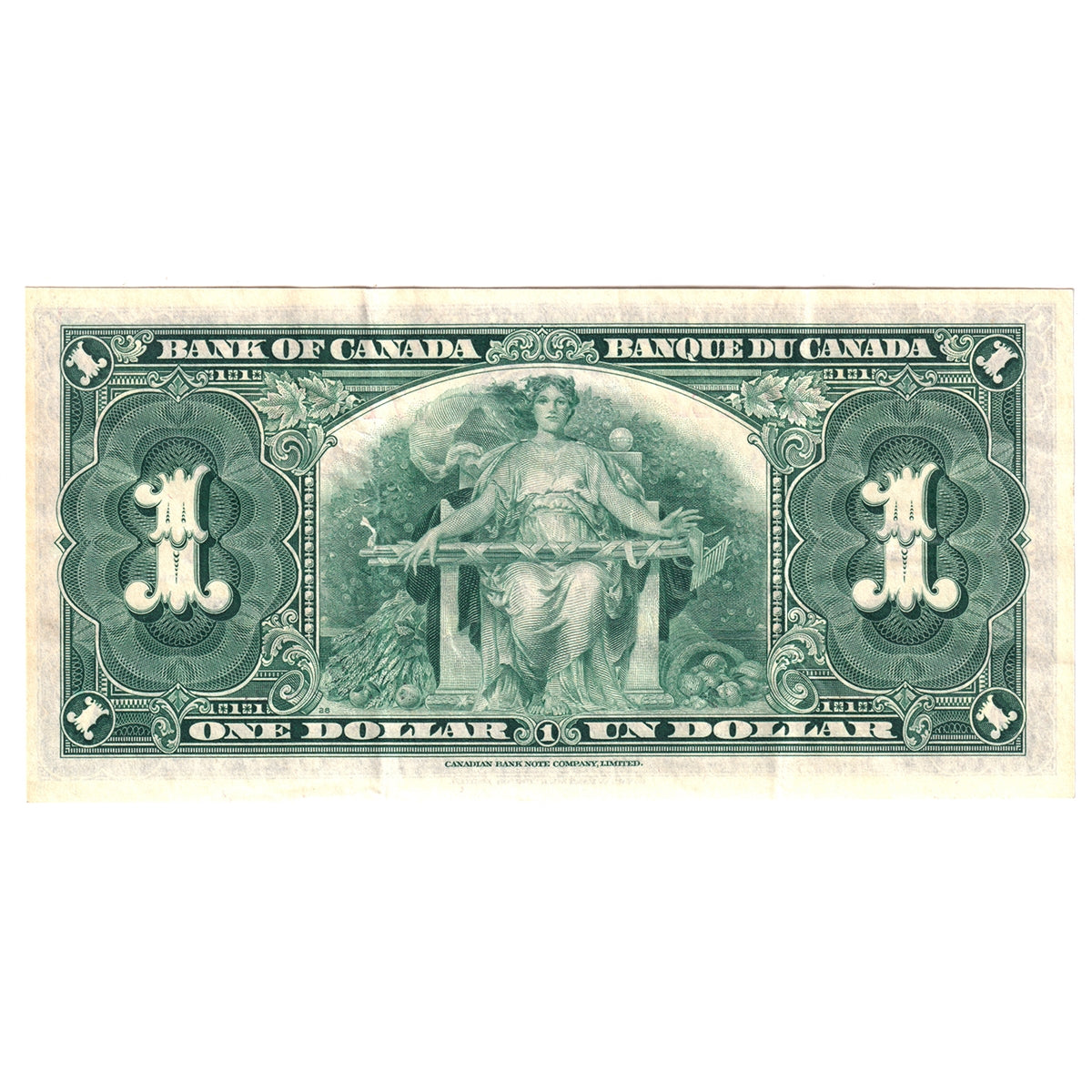 BC-21c 1937 Canada $1 Gordon-Towers, E/L, Extra Fine (EF40)