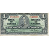 BC-21d 1937 Canada $1 Coyne-Towers, W/M, VF