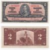 BC-22b 1937 Canada $2 Gordon-Towers, E/B, Very Fine (VF20)