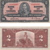 BC-22b 1937 Canada $2 Gordon-Towers, H/B, Extra Fine (EF40)