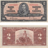 BC-22b 1937 Canada $2 Gordon-Towers, O/B, Extra Fine (EF40)