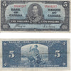 BC-23c 1937 Canada $5 Coyne-Towers, H/S, VF