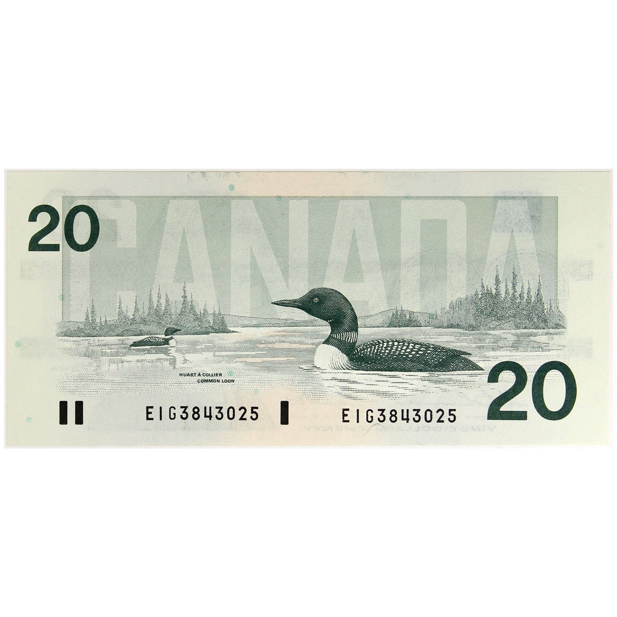 BC-58a 1991 Canada $20 Thiessen-Crow, EIG, Almost Uncirculated (AU50)