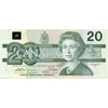 BC-58a-i 1991 Canada $20 Thiessen-Crow, EIK, Almost Uncirculated (AU50)