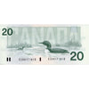BC-58a-i 1991 Canada $20 Thiessen-Crow, EIK, Almost Uncirculated (AU50)
