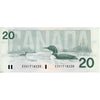 BC-58b 1991 Canada $20 Bonin-Thiessen, ESV, UNC