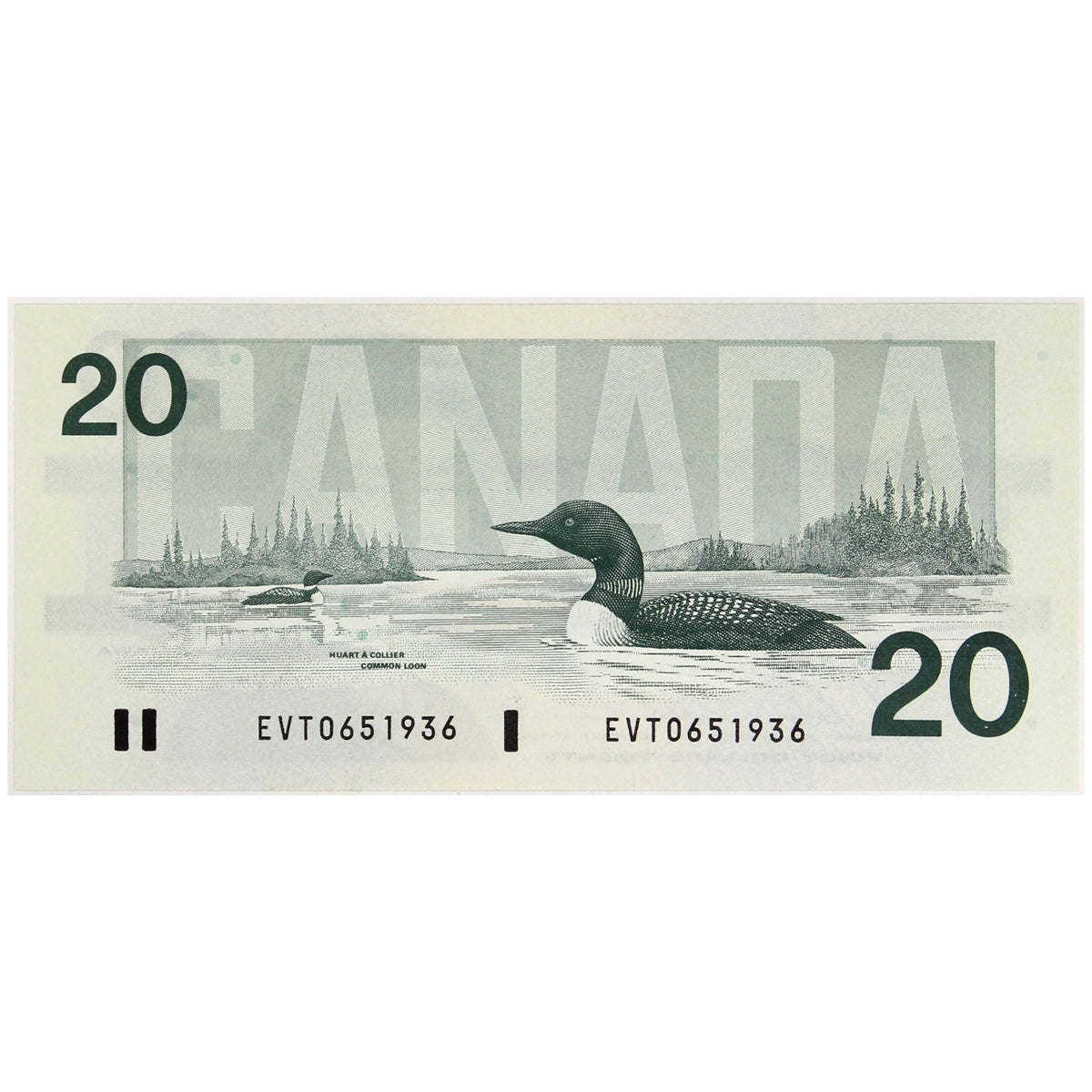 BC-58b 1991 Canada $20 Bonin-Thiessen, EVT, AU-UNC (AU55)