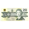 BC-58d-i 1991 Canada $20 Knight-Dodge, AYF, Almost Uncirculated (AU50)