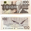 BC-60d 1988 Canada $100 Knight-Dodge, BJU, AU-UNC (AU55)