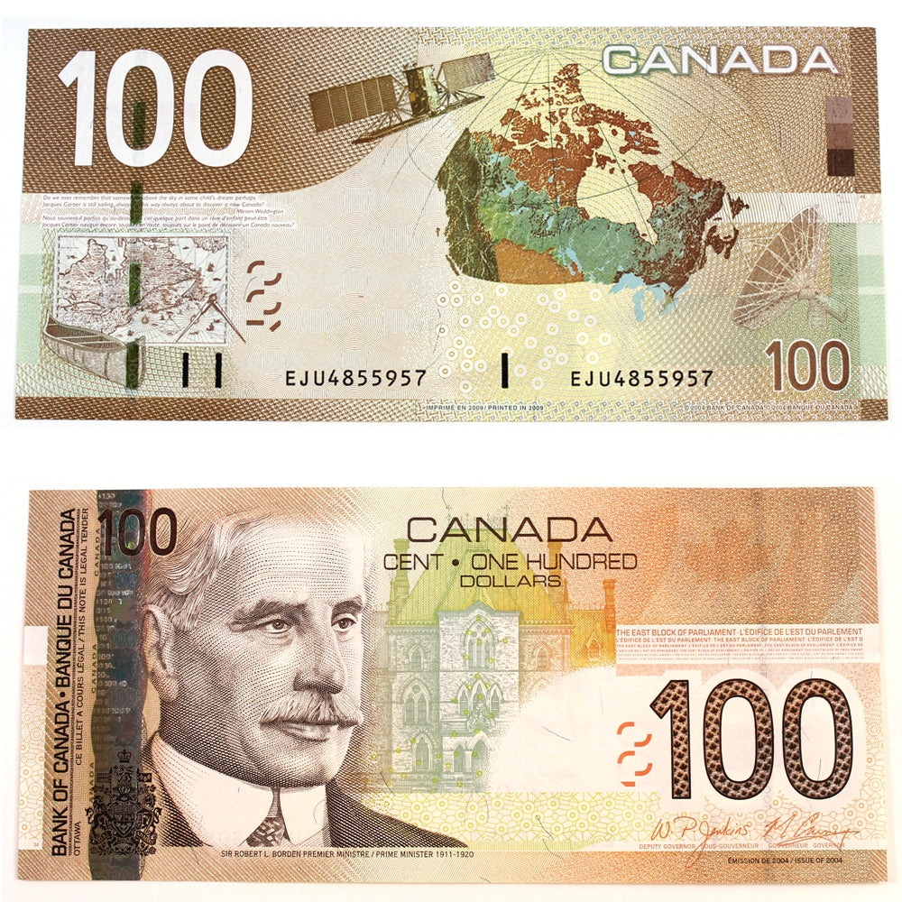 BC-66b 2009 Canada $100 Jenkins-Carney, EJU, Uncirculated (MS60)