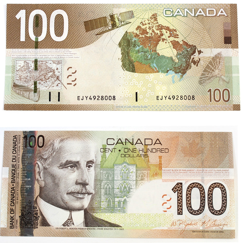 BC-66b 2009 Canada $100 Jenkins-Carney, EJY, Uncirculated (MS60)