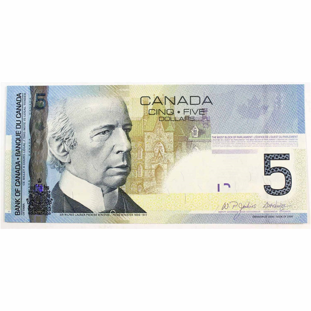 BC-67a 2006 Canada $5 Jenkins-Dodge, APK, Choice Uncirculated (CUNC63)