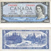 BC-31b 1954 Canada $5 Beattie-Coyne, Devil's Face, G/C, VF