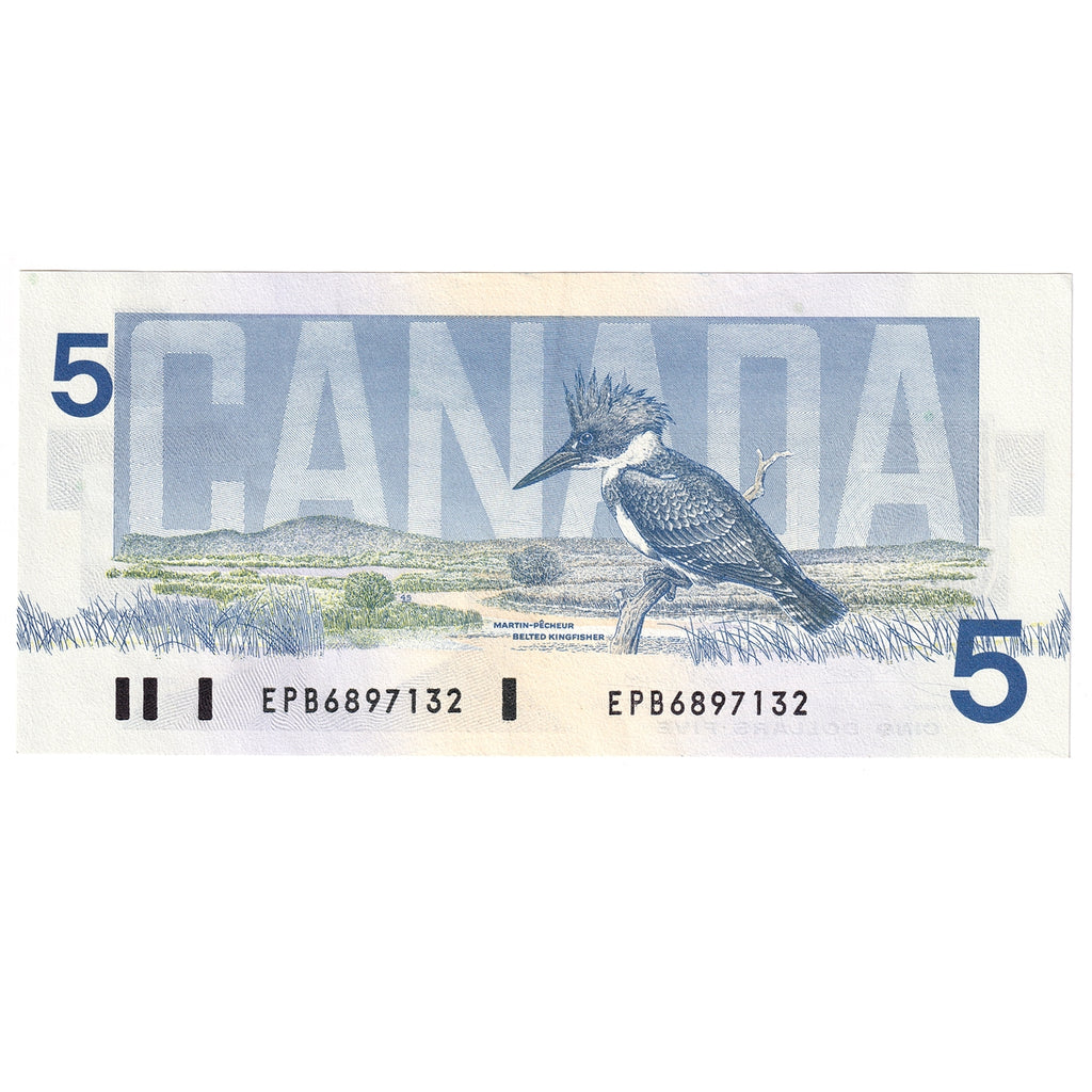 BC-56a-i 1986 Canada $5 Crow-Bouey, EPB, EF-AU (EF45)