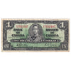 BC-21c 1937 Canada $1 Gordon-Towers, C/L, F-VF (F15)