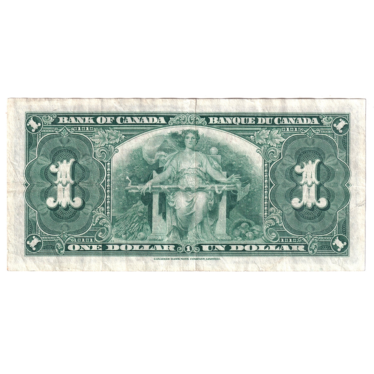 BC-21c 1937 Canada $1 Gordon-Towers, C/L, F-VF (F15)