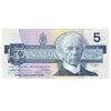 BC-56bA 1986 Canada $5 Thiessen-Crow, FNX Below 7.08M, Uncirculated (MS60)