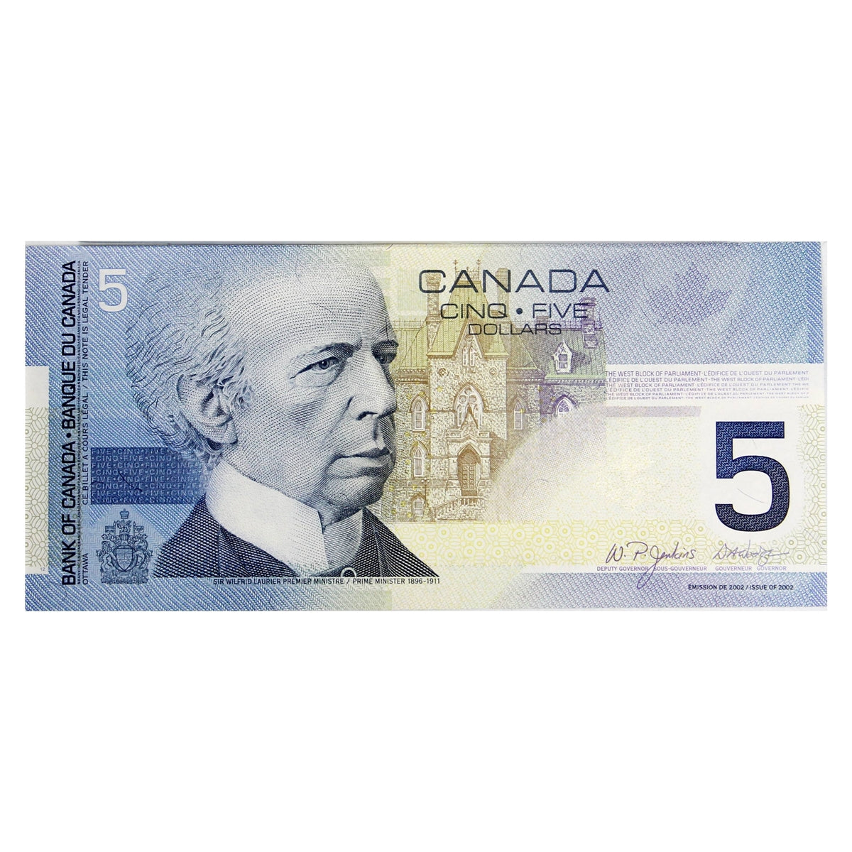 BC-62bA 2005 Canada $5 Jenkins-Dodge, HOW (9.84-10.0), Uncirculated (MS60)