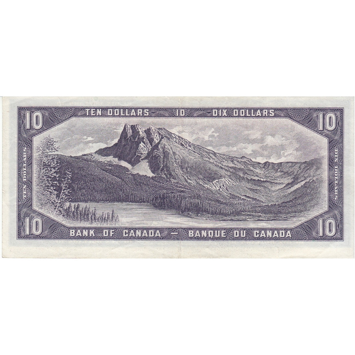 BC-40a 1954 Canada $10 Beattie-Coyne, K/D, VF-EF (VF30)