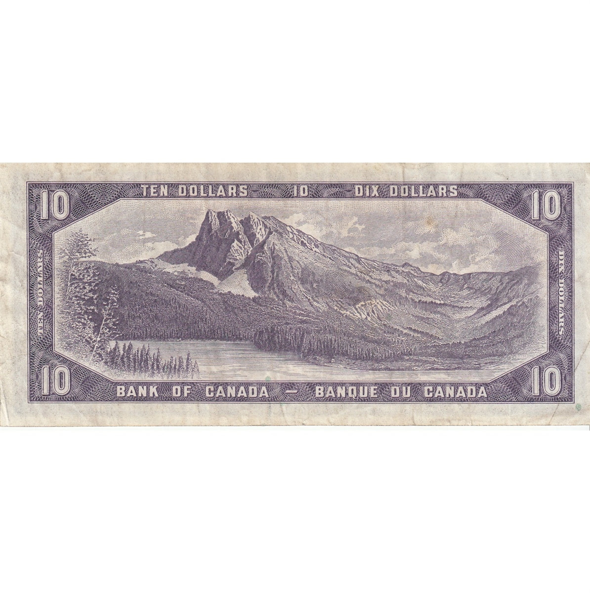 BC-40a 1954 Canada $10 Beattie-Coyne, C/T, VF