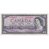 BC-40b 1954 Canada $10 Beattie-Rasminsky, T/T, F-VF (F15)